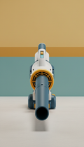 Rechargeable garden blower with vibrant casing